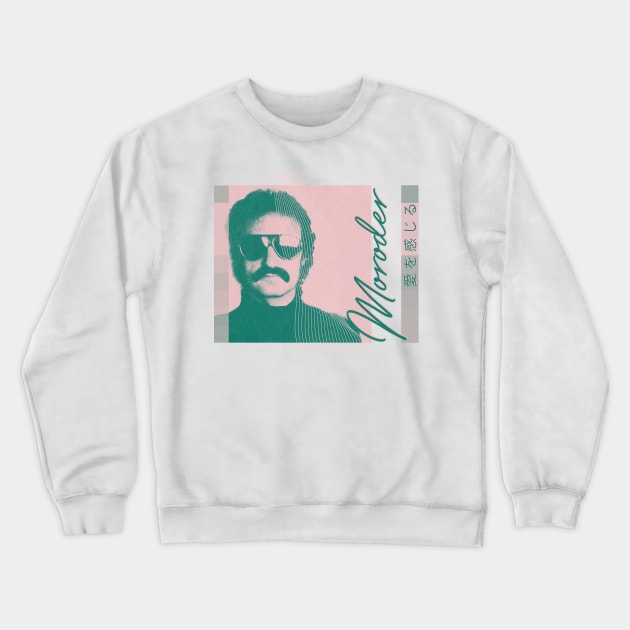 Giovanni Giorgio Moroder /// 70s Style Synth Lover Gift Crewneck Sweatshirt by unknown_pleasures